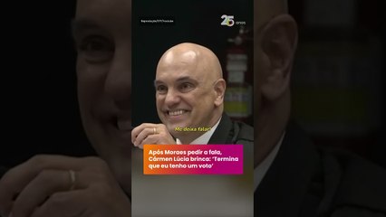 Após Moraes pedir a fala, Cármen Lúcia brinca: ‘Termina que eu tenho um voto’