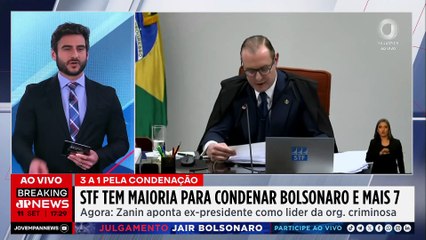 Zanin acompanha maioria e condena Bolsonaro e sete réus por organização criminosa