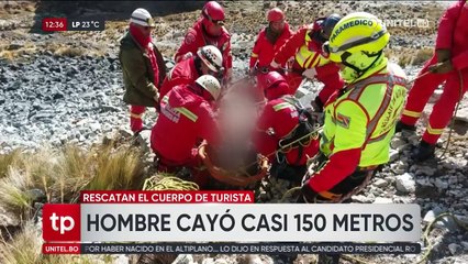 Turista extranjero muere tras caer 150 metros en el nevado Huayna Potosí, reporta Bomberos