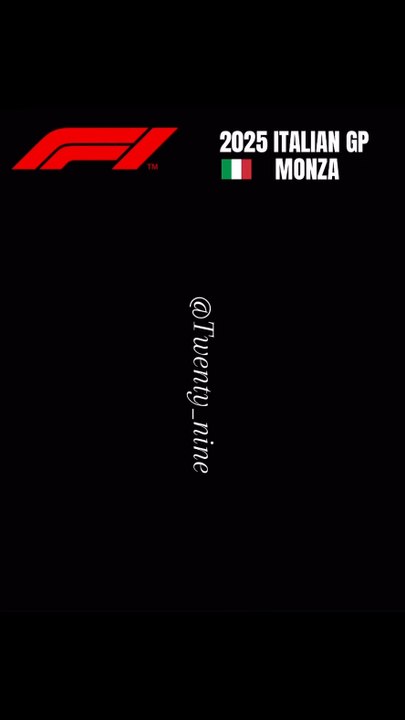 Italian GP 2025 results