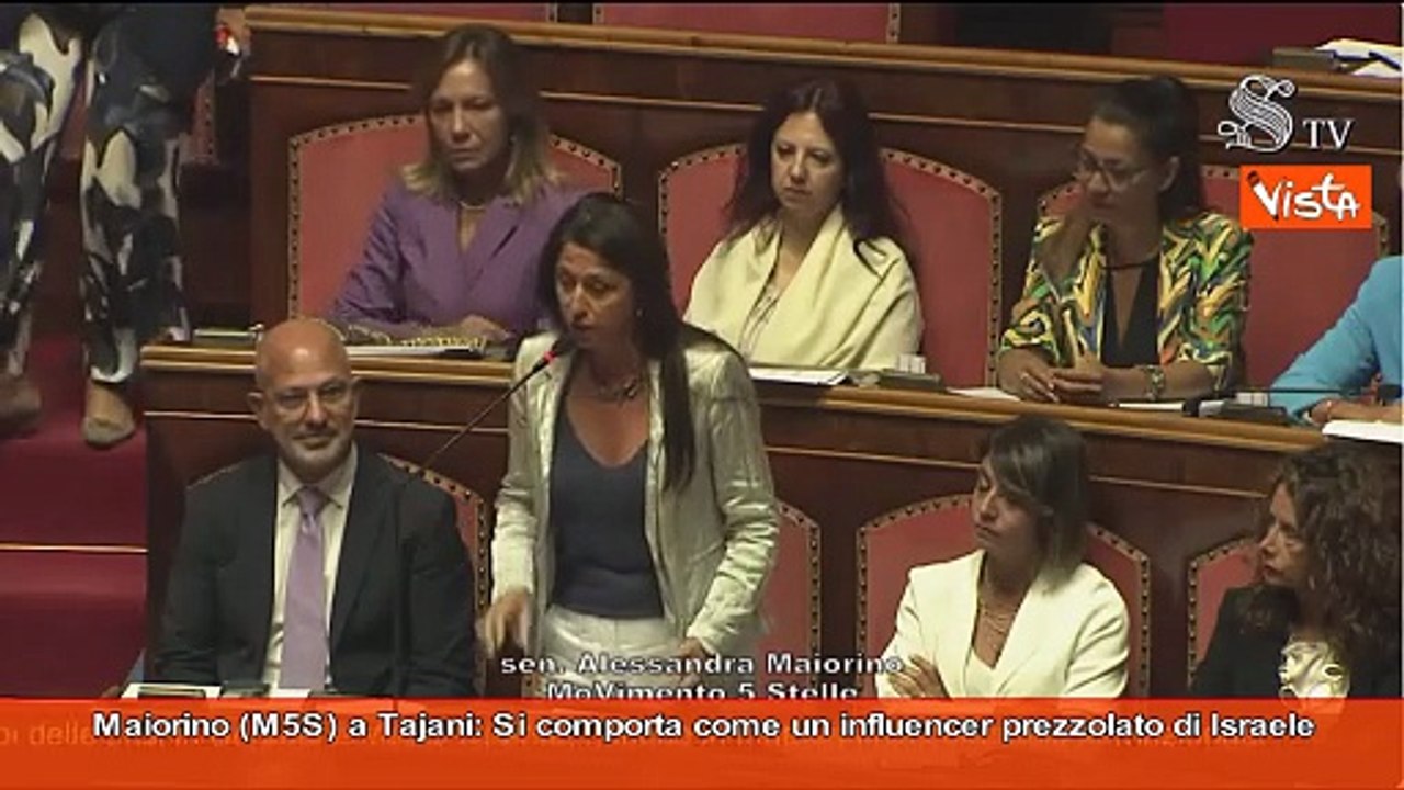 Bagarre in Senato, Maiorino attacca Tajani: "Influencer prezzolato di Israele", ecco come è andata