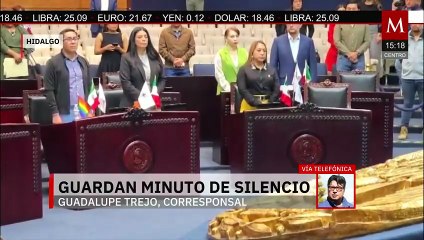 El Congreso de Hidalgo guarda un minuto de silencio por las víctimas de la explosión en Iztapalapa