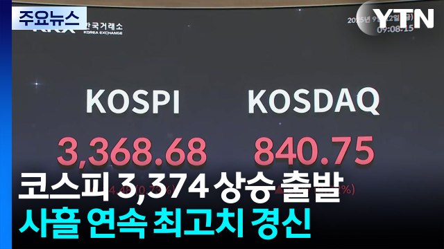 '이틀 연속 사상 최고치' 코스피...오늘 출발은? / YTN