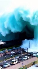 Tsunami Over Vizag Beach #visakhapatnam #rkbeachvizag #tsunami #ai #submarine #trending #scary