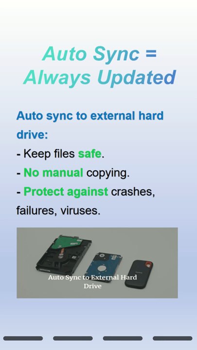 Easiest Way to Auto Sync Files to External Hard Drive (Free Software)