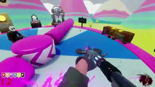 Fall Guys Cod Zombies (Challenge Map) Custom Zombies Map Round 50 Made in Dreams (4x Speed)