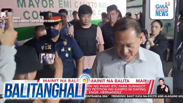Senado, binigyan ng 3 araw ng Pasay RTC para sumagot sa inihaing Writ of Amparo Petition ng kampo ni dating Bulacan 1st Dist. Asst. Engr. Hernandez | Balitanghali