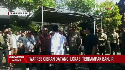 Gibran Kunker ke Bali, Temui Pengungsi Terdampak Banjir