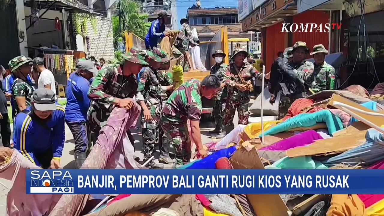 Pedagang Pasar di Badung, Bali Kembali Berjualan Pascabanjir | SAPA PAGI