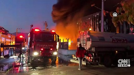 Kocaeli'de lojistik deposunda yangın!