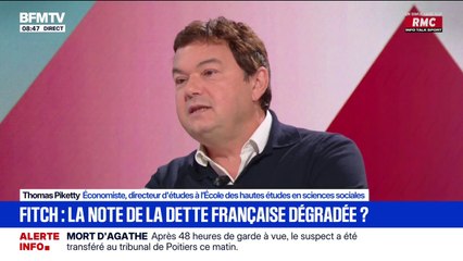 "Considérer uniquement la dette publique sans regarder les actifs publics et les patrimoines privés, c'est faire une erreur considérable", estime l'économiste Thomas Piketty