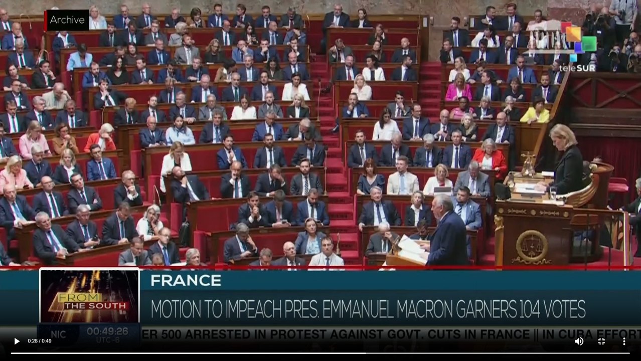 France: Motion to impeach Pres. Emmanuel Macron garners 104 votes