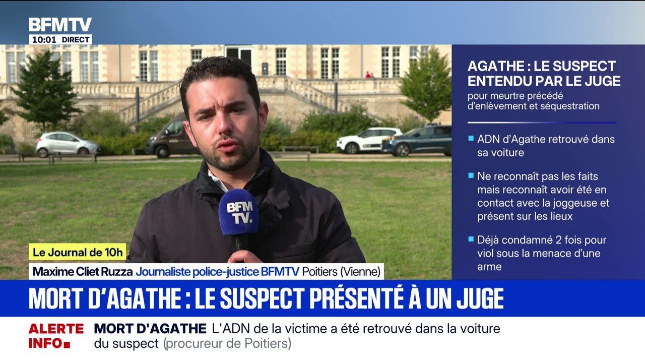 Mort d'Agathe Hilairet: le suspect reconnaît avoir été en contact avec la joggeuse, l'ADN de la victime retrouvé dans son véhicule