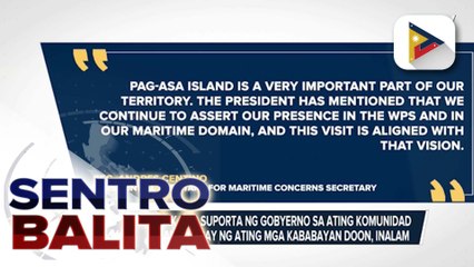 NMC-TWG, tiniyak ang suporta ng gobyerno sa ating komunidad sa Pag-asa Island; lagay ng ating mga kababayan doon, inalam