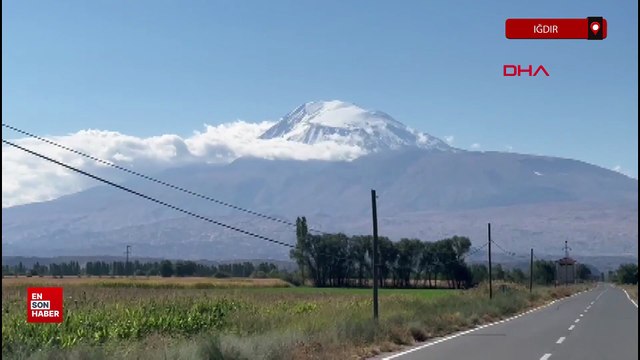 Ağrı Dağı'nın zirvesi beyaza büründü