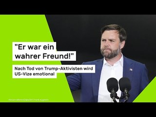 "Er war ein wahrer Freund!" Nach Tod von Trump-Aktivisten wird US-Vize emotional