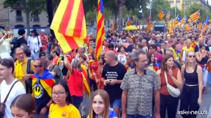A Barcellona nuove manifestationi per l'indipendenza della Catalogna