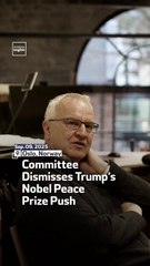 Committee Dismisses Trump’s Nobel Peace Prize Push