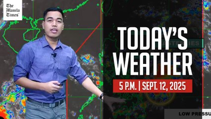 Today's Weather, 5 P.M. | Sept. 12, 2025