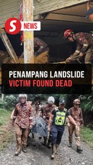 Firemen recover Penampang landslide victim's body