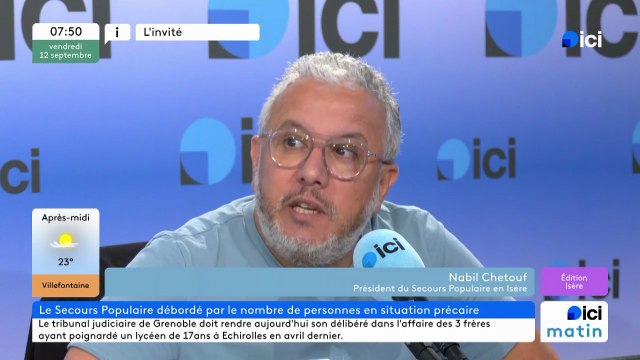 On risque de suspendre les distributions , s'inquiète Nabil Chetouf, secrétaire du secours populaire en Isère