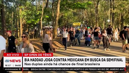 SP Open de Tênis: Bia Haddad enfrenta mexicana em busca da semifinal