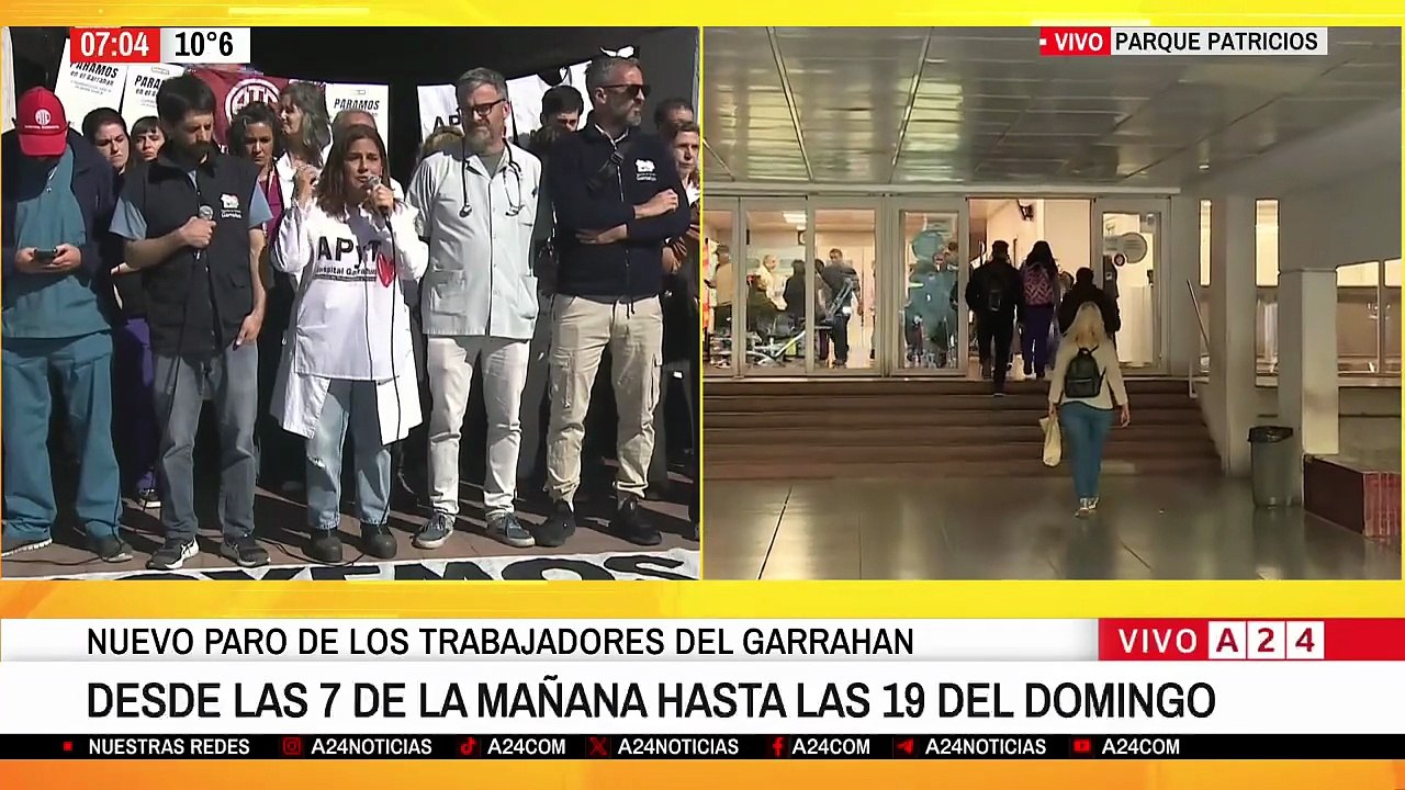 Trabajadores del Hospital Garrahan inician un paro de 48 horas y ...