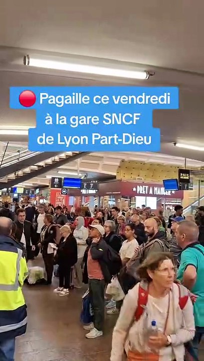 SNCF : la ligne Paris-Lyon paralysée, grosse pagaille en cours à la gare Lyon Part-Dieu