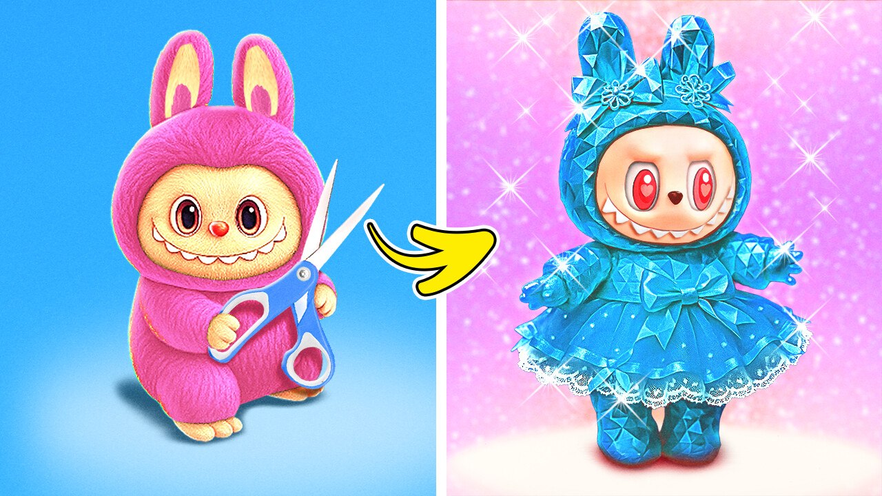 Which one will YOU Pick? Glam or Regular Labubu?💄 Actually Cool Gadgets & Free Crafts🔥