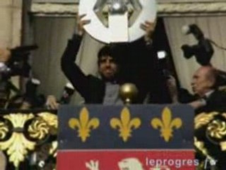 Lyon Champion 2008 "Fête Place Des Terreaux" Hotel De Ville