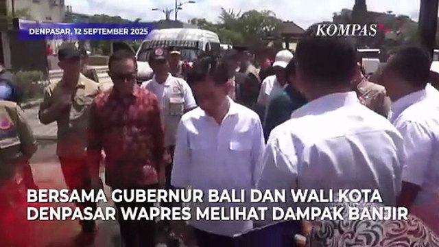 Tinjau Banjir Bali, Wapres Gibran Rakabuming Desak Pemda Segera Lakukan Penanganan