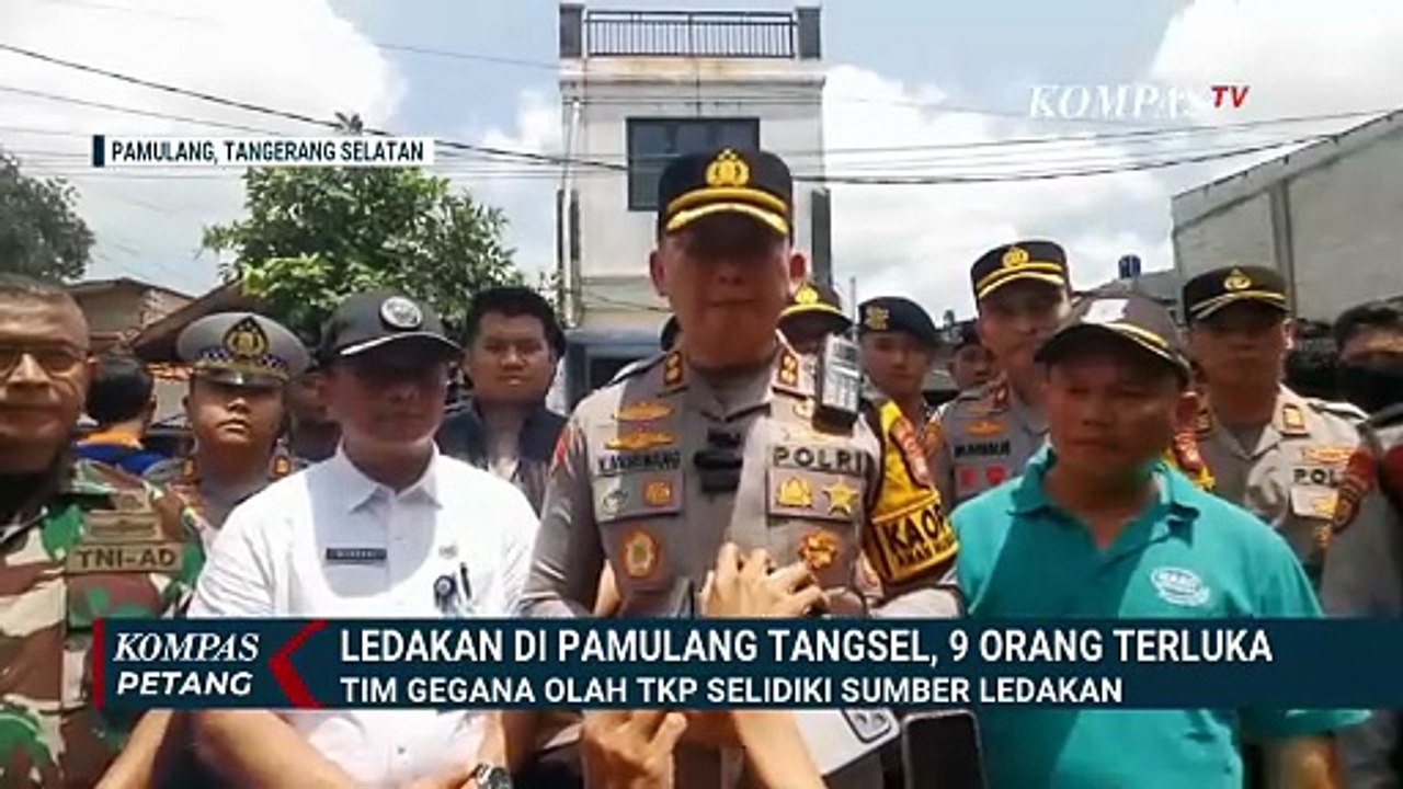 Tim Gegana Olah TKP Ledakan di Pamulang, Personel Sisiri Porak-Poranda Rumah | KOMPAS PETANG