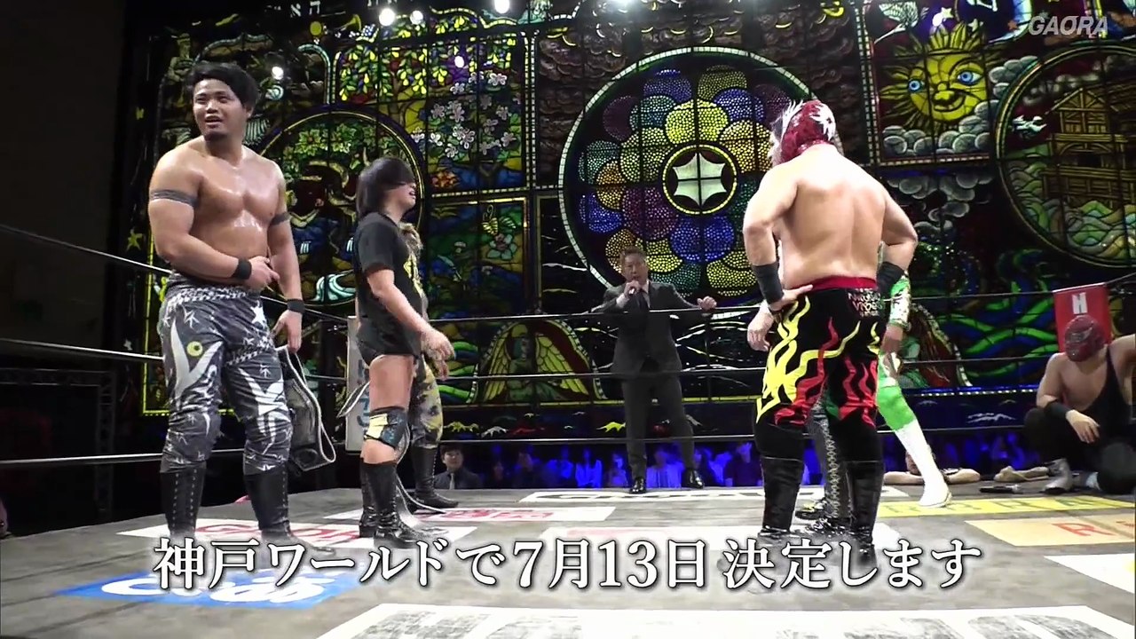 ISHIN, Yoshiki Kato, Homare vs. Luis Mante, Bendito, Flamita vs. JACKY KAMEI, Riita, Mochizuki Jr [Open The Triangle Gate Title] (DRAGONGATE Kobe Pro-Wrestling Festival 2025.07.13)