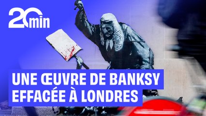 Banksy : Sa nouvelle fresque, critiquant la répression au Royaume-Uni, effacée du mur