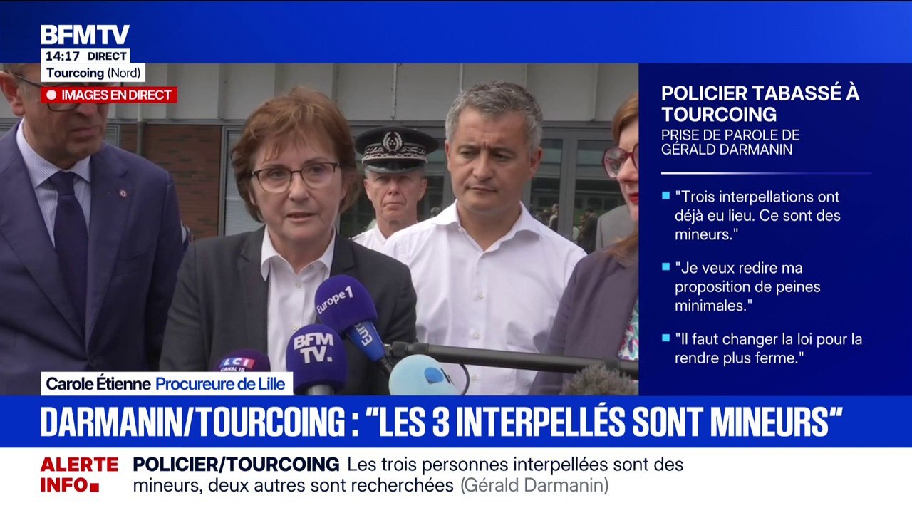 Agression d'un policier à Tourcoing : trois personnes ont été interpellées, deux autres sont activement recherchées