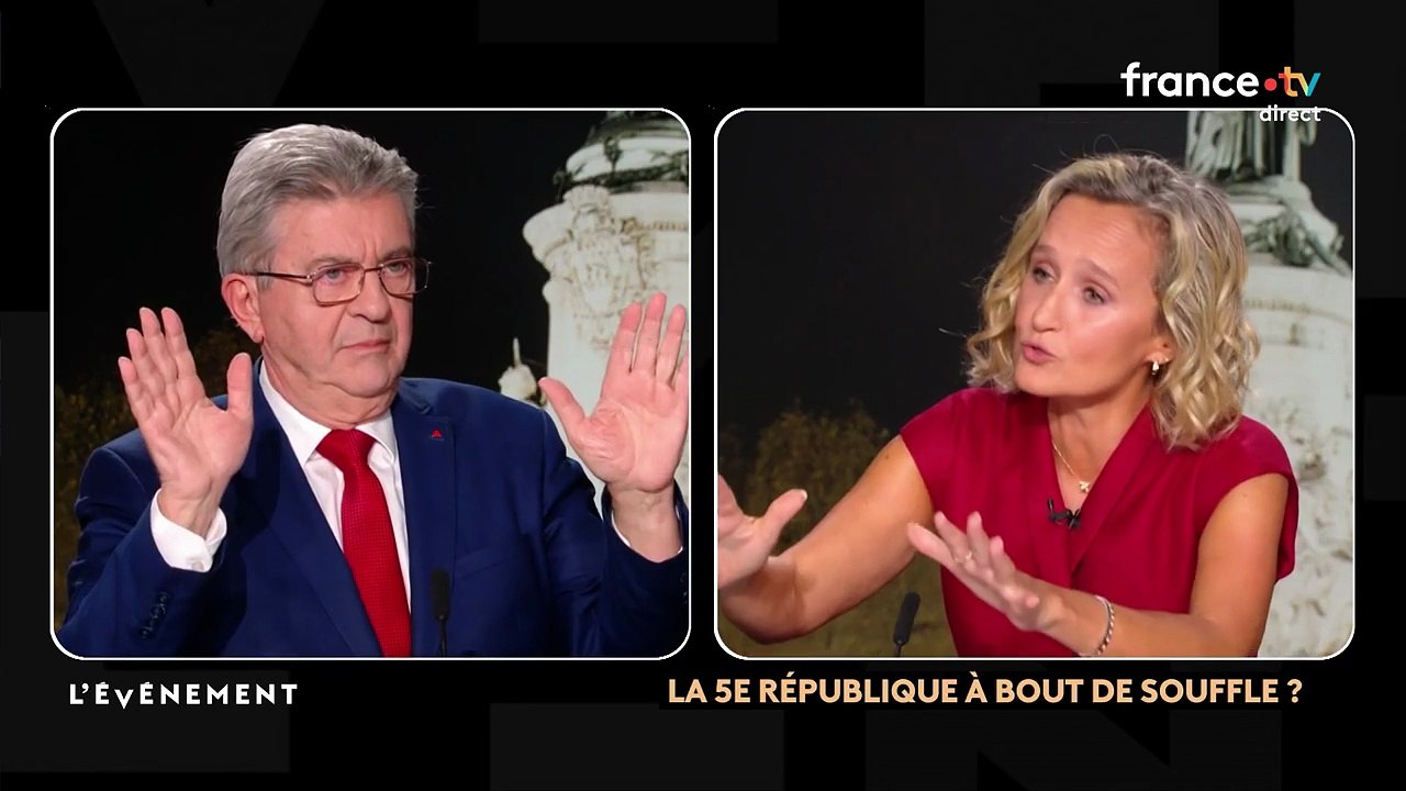 Jean-Luc Mélenchon remis en place par Caroline Roux en plein direct sur France 2