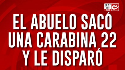 Tremendo video muestra cómo un jubilado le dispara en el estómago a un joven