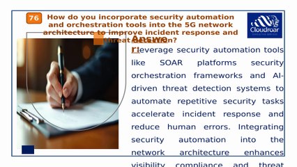 Top 10 5G Security Architect Interview Questions and Expert Answers for Telecom Security Careers | Part 8