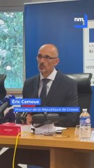 Attaque au couteau au lycée horticole : les images de la conférence de presse du procureur de la République de Grasse