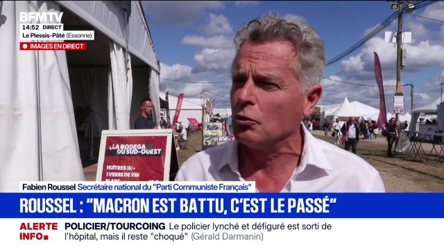 Agression d'un policier à Tourcoing: L'État recule dans ses fonctions régaliennes, notamment celle de la sécurité , déclare Fabien Roussel (PCF)