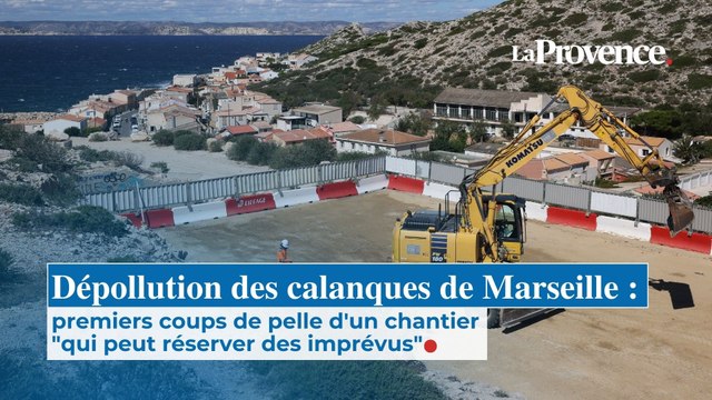 Dépollution des calanques de Marseille : premiers coups de pelle d'un chantier qui peut réserver des imprévus