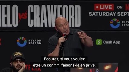 Boxe - Dana White insulte un journaliste de con**** en pleine conférence de presse