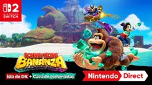 Tráiler de Donkey Kong Bananza - Isla de DK + Caza de esmeraldas