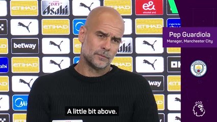 Haaland 'a little bit above' Isak - Guardiola