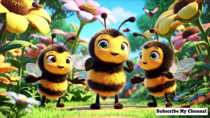 The Bees Go Buzzing | Nursery Rhymes for kids Song