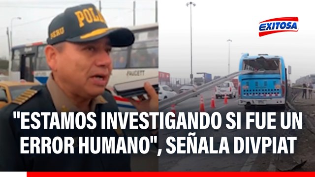 Accidente en Vía de Evitamiento: Estamos investigando si fue un error humano , señala Divpiat