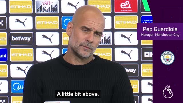 Haaland 'a little bit above' Isak - Guardiola