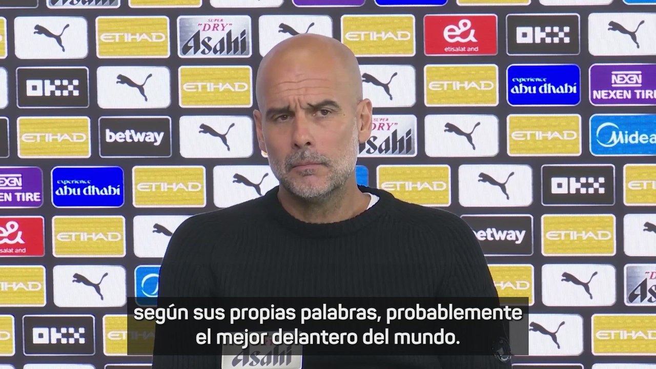 Guardiola: "Isak es excepcional, pero Haaland está un poco por encima"