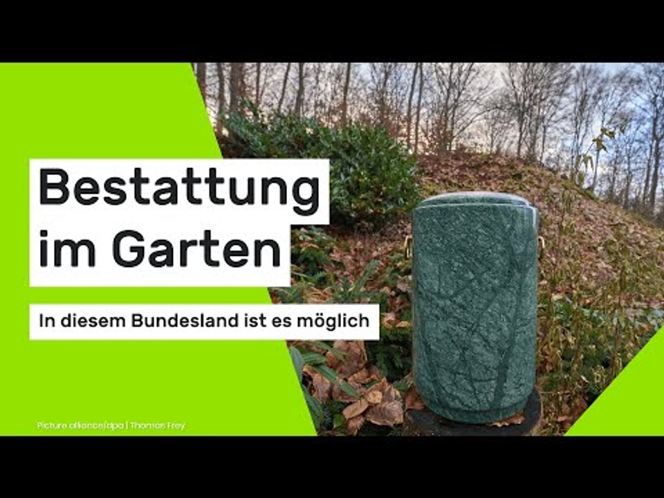 Bestattung im Garten - in diesem Bundesland ist es möglich