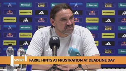 Daniel Farke hints at frustration at no striker signing at Leeds United